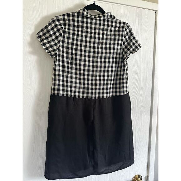 Mod Ref Gingham Vintage Inspired Short Sleeve Dress Small - Picture 4 of 5